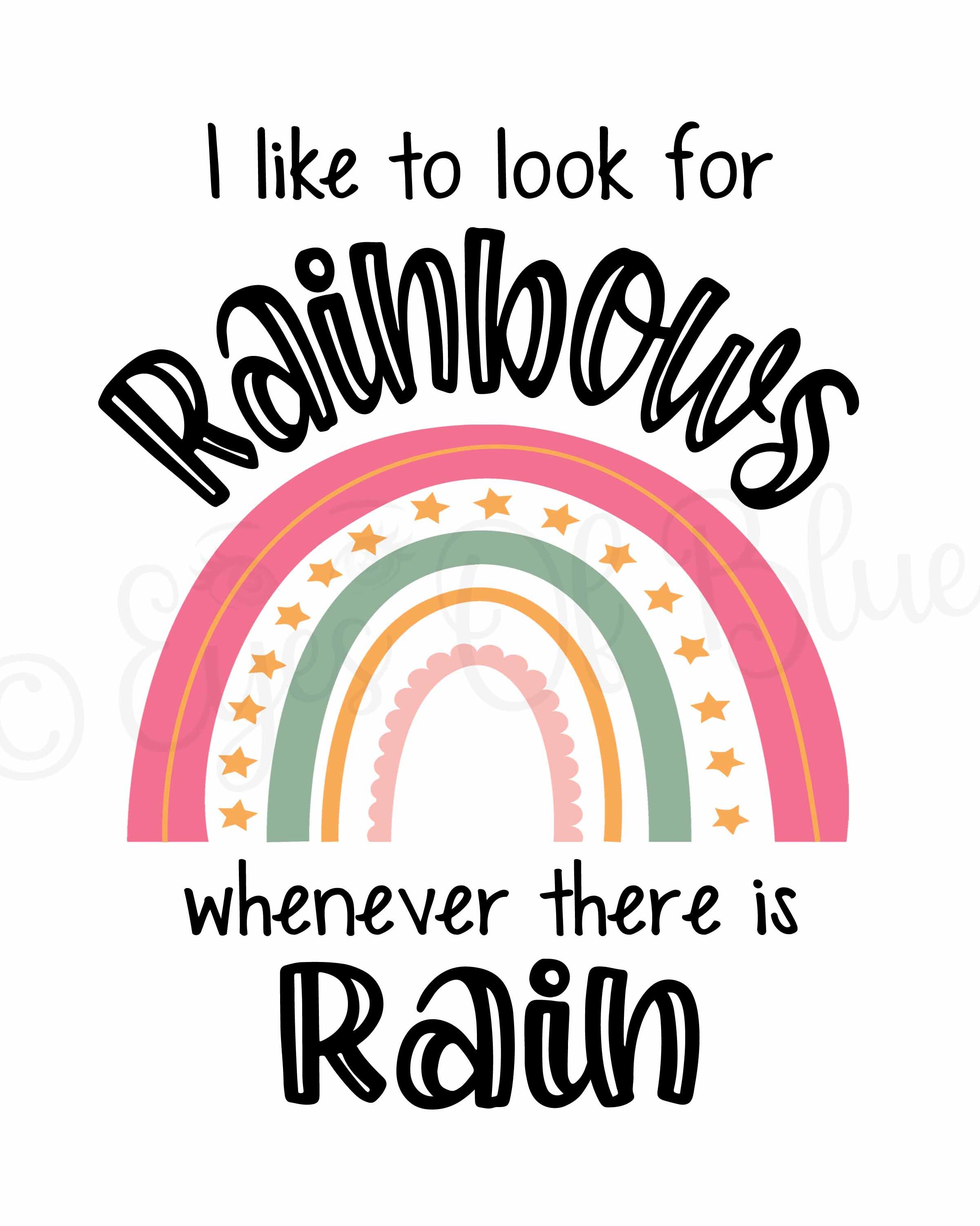 Look for Rainbows | Printable Nursery Decor | Printable Kids Decor ...
