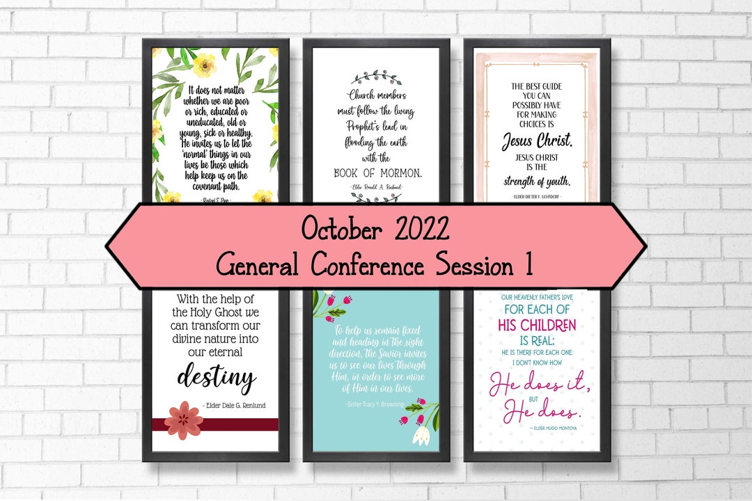 LDS General Conference October 2022 Digital Quote Bundle 1 Etsy
