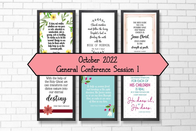 LDS General Conference October 2022 Digital Quote Bundle 1 Etsy Norway
