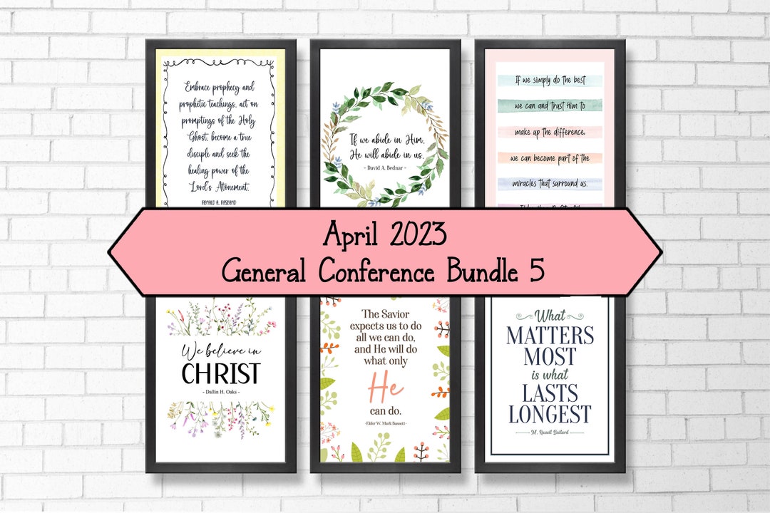 LDS General Conference April 2023 Digital Quote Bundle 5 LDS General