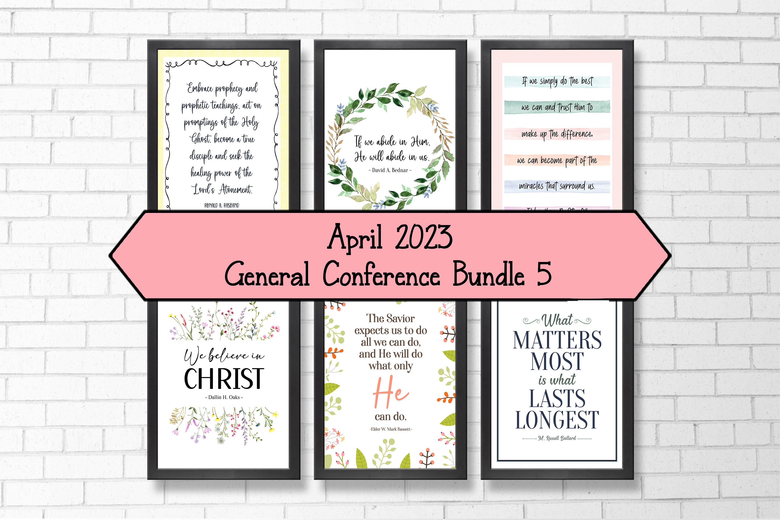 LDS General Conference April 2023 Digital Quote Bundle 5 LDS General