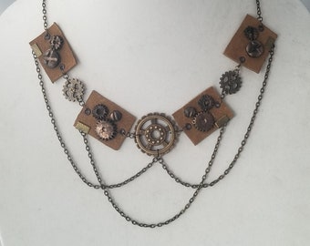 All Geared Up Steampunk Necklace