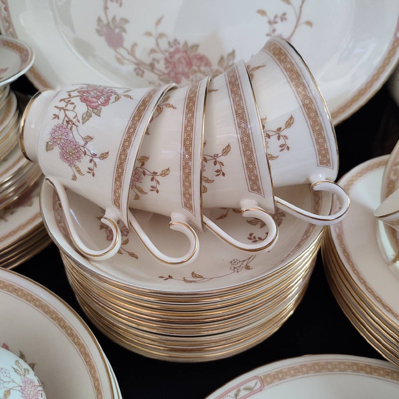 Royal Doulton lisette Dinner & Tea Set 58pcs Fine Etsy