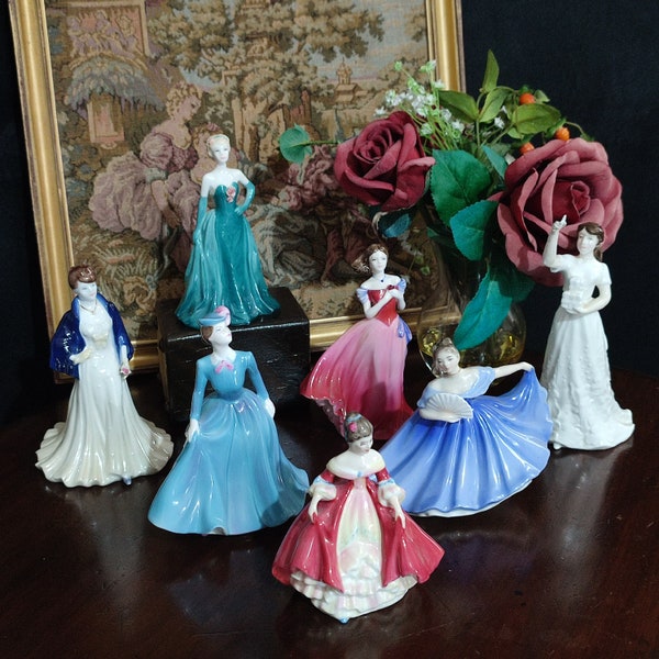 Selection - Royal Doulton & Coalport Figurine Small Size Fine Bone China Please choose your option.