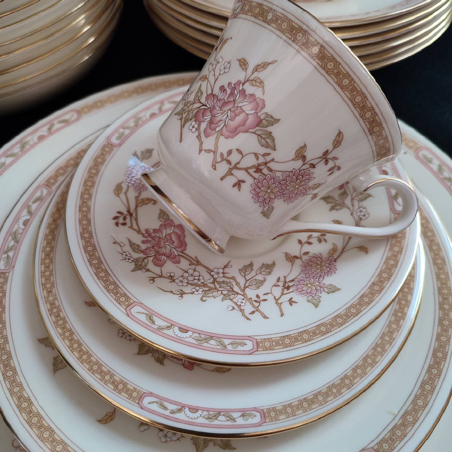 Royal Doulton lisette Dinner & Tea Set 58pcs Fine Etsy