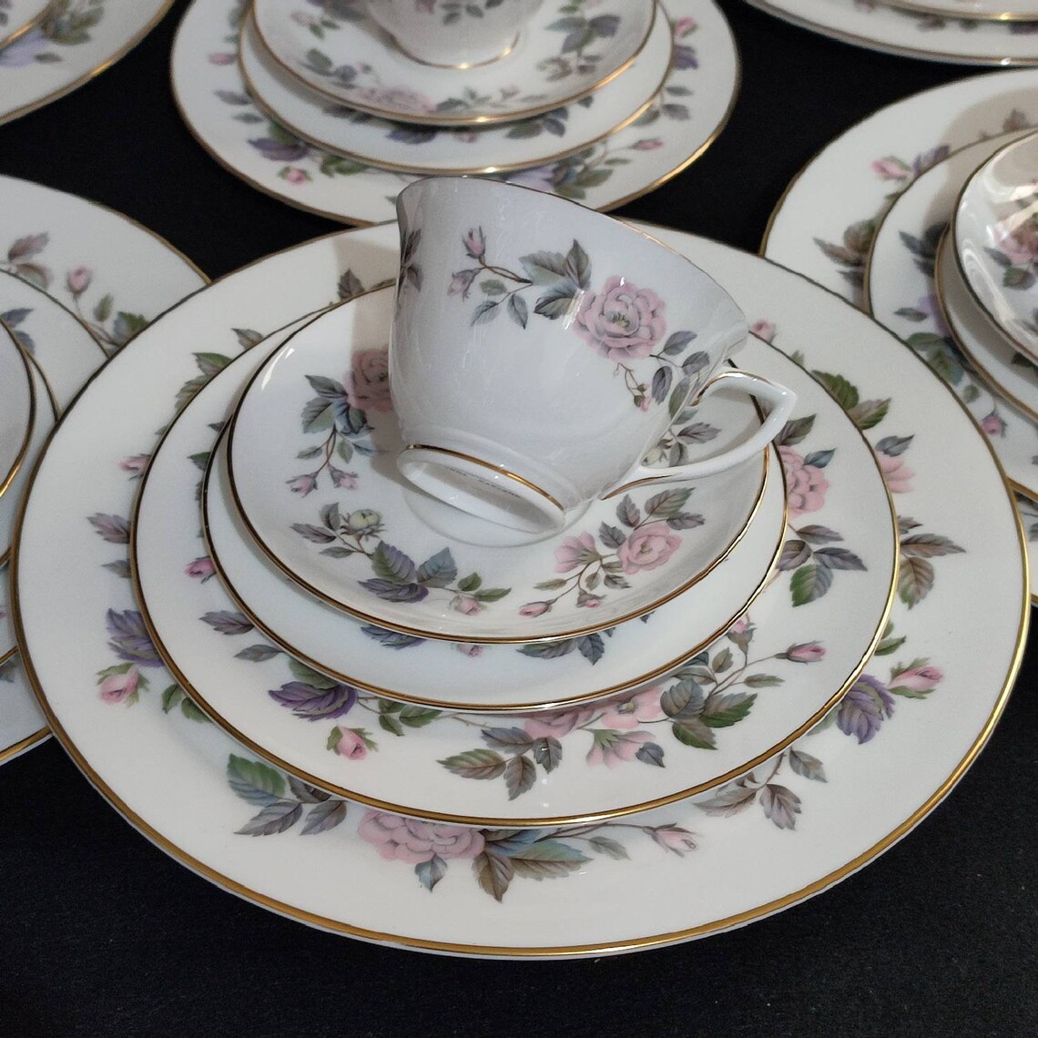Royal Worcester June Garland Dinner & Tea Set 33pcs Fine Etsy