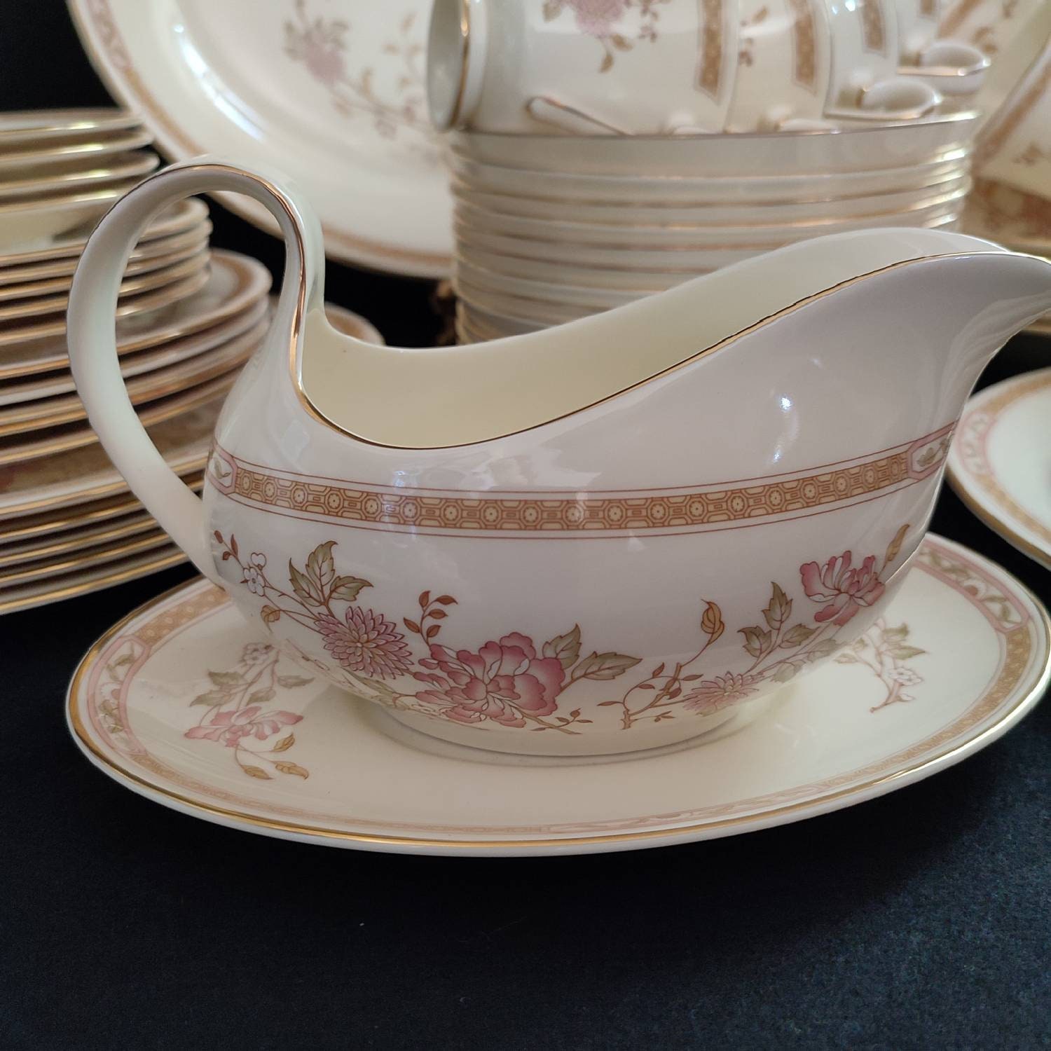 Royal Doulton lisette Dinner & Tea Set 58pcs Fine Etsy