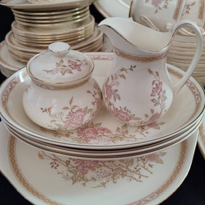 Royal Doulton lisette Dinner & Tea Set 58pcs Fine - Etsy