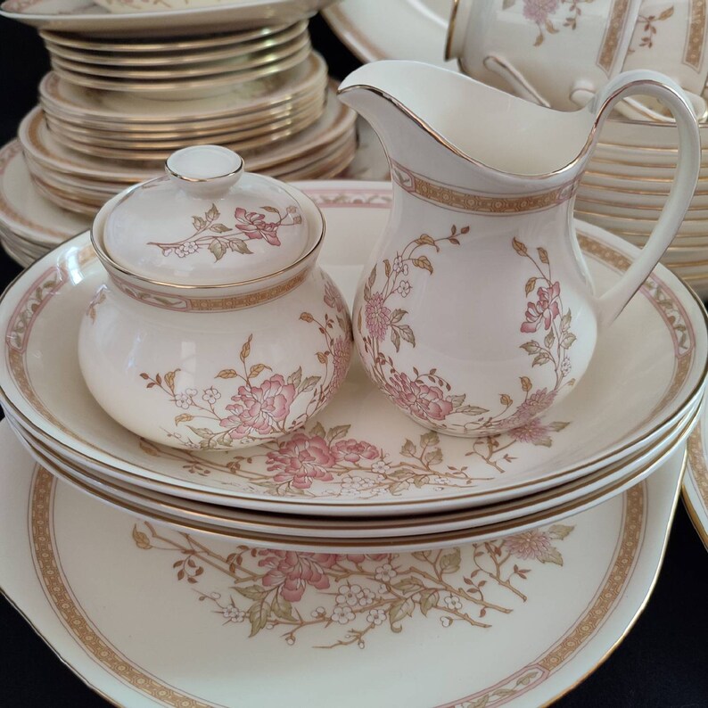 Royal Doulton lisette Dinner & Tea Set 58pcs Fine Etsy
