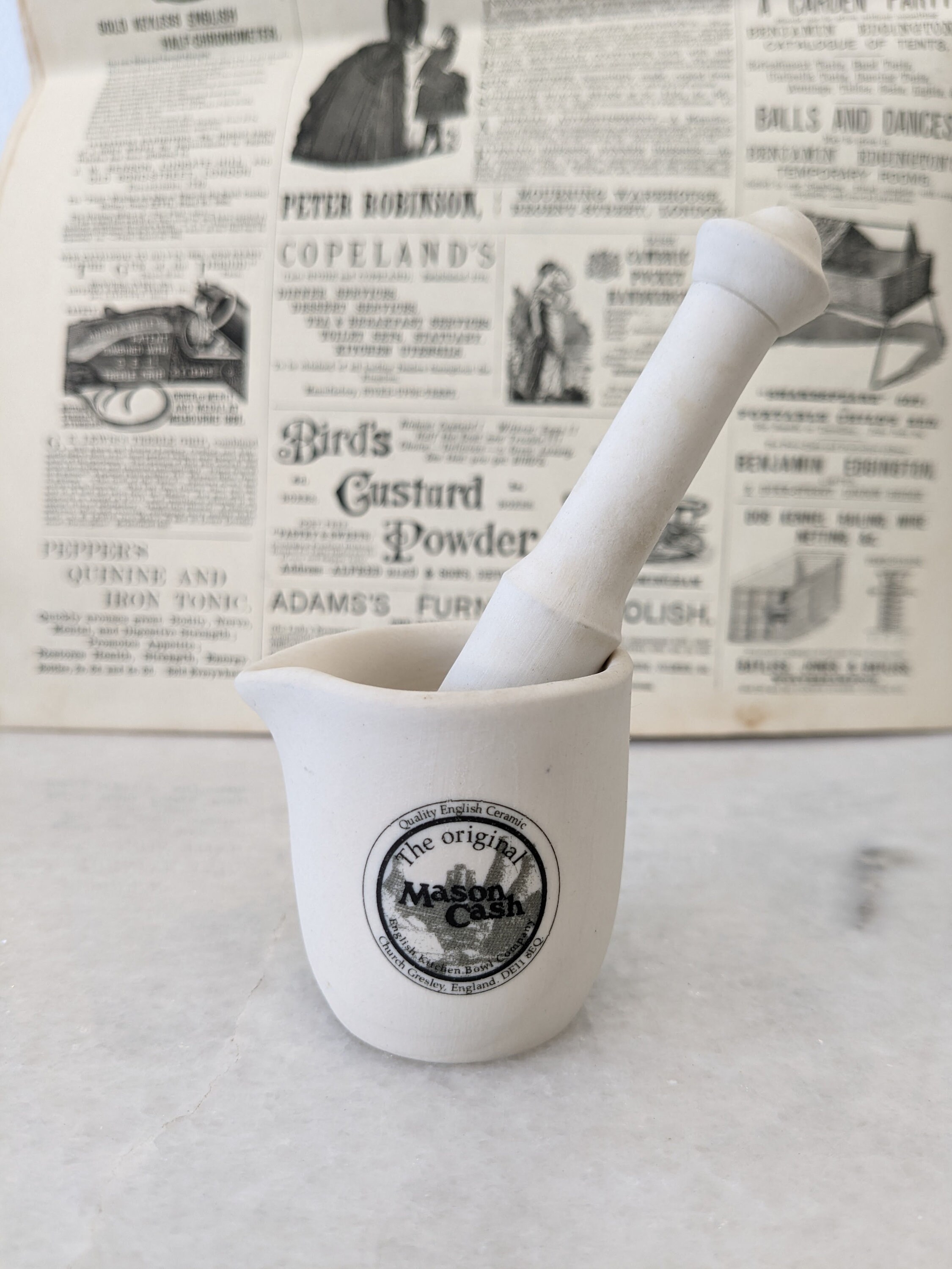 Miniature Vintage Mason Cash Mortar and Pestle English Ceramic - Etsy