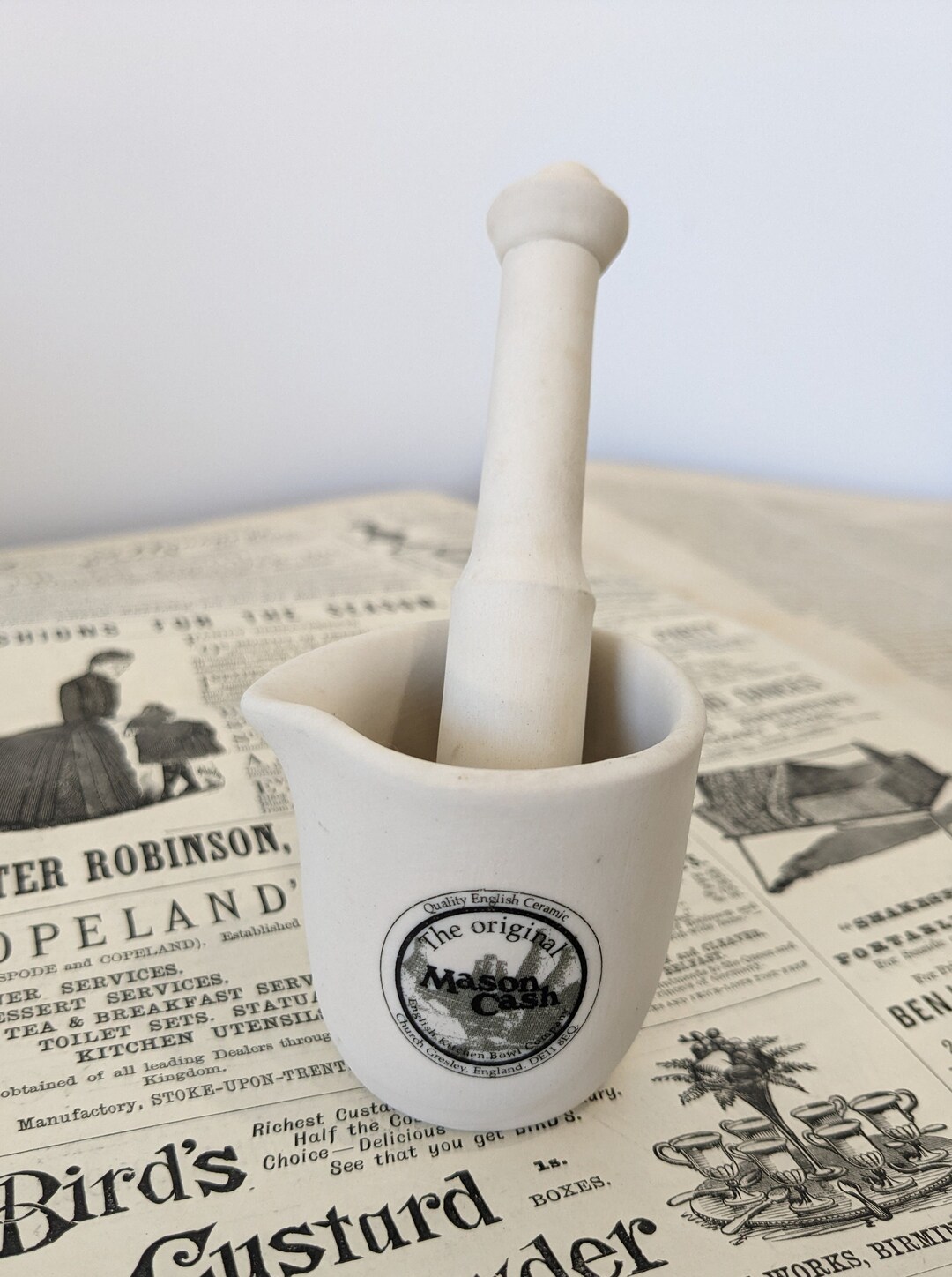 Miniature Vintage Mason Cash Mortar and Pestle English Ceramic - Etsy