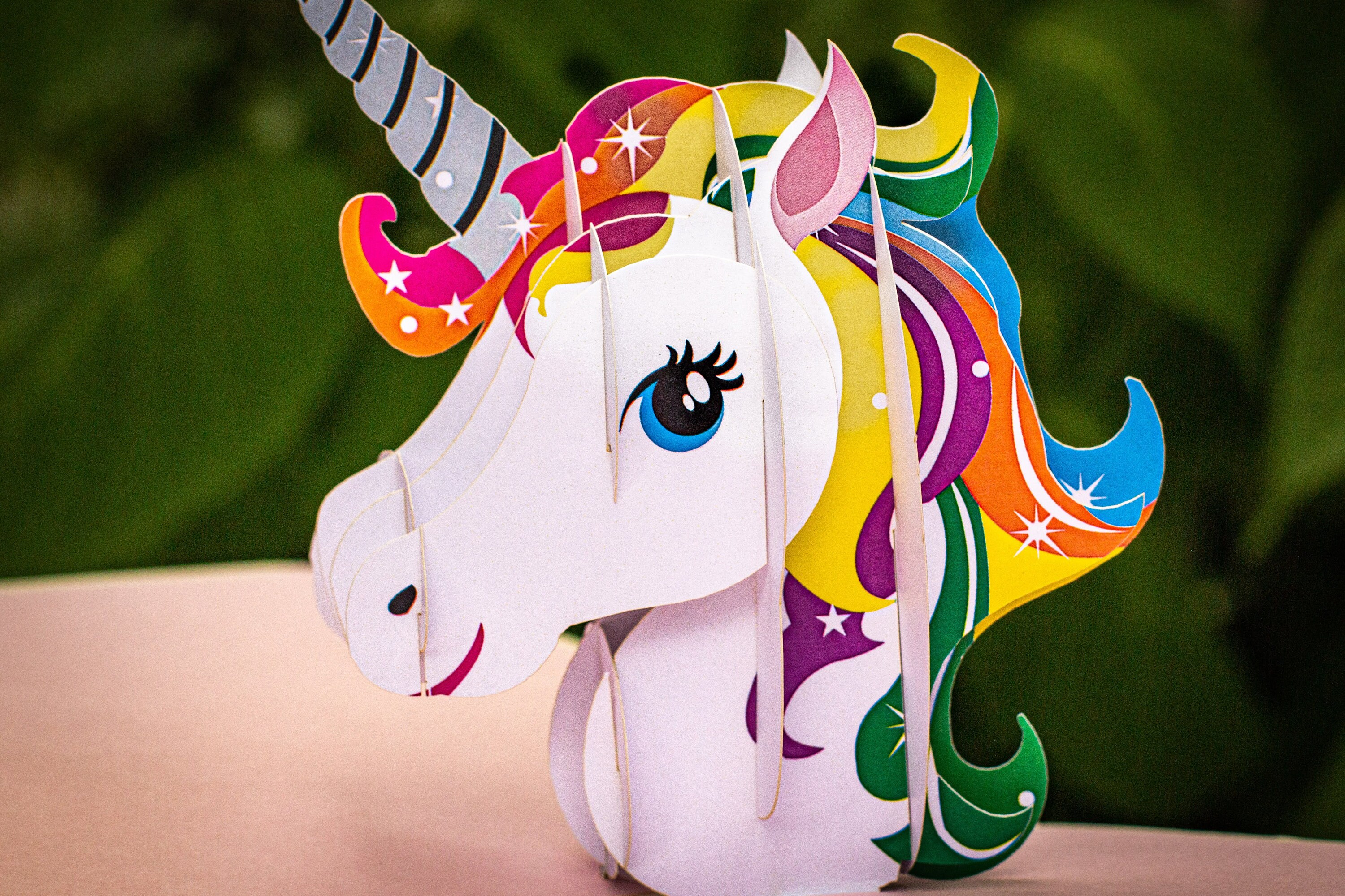 Birthday Card, Unicorn Rainbow Musical 3D Pop-Up Birthday Card with Light
