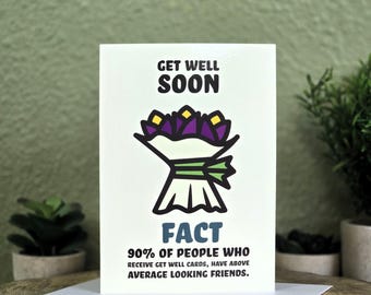 Cardstalked Funny Get Well Card For Friend - Laughter is the Best Medicine - Sending Positive Vibes -  Supports Charities With Purchase