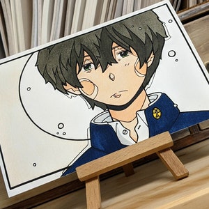 Fine Art Print - Oreki Houtarou - Hōtarō - Hyouka - Classic Lit Club - Fanart- Anime - Soe - Ink - Copics