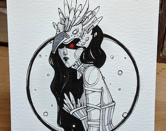 Fine Art Print - Odette - Ink - Widowmaker - Fanart - Soe - Artwork