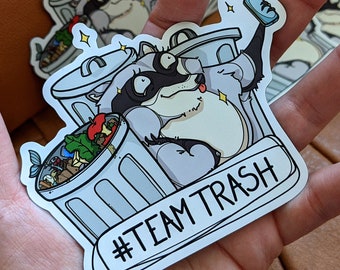 Trash Panda - Waschbär - Magnet - Team Trash - Selfie
