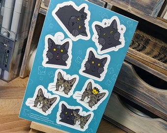 Stickers - Cats - Nori - Miso - Sticker Sheet