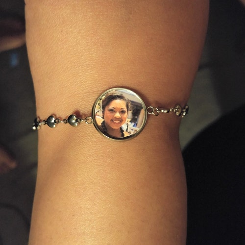 Custom Photo Charm Bracelet Custom Picture Bracelet Etsy