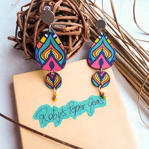 Paper Earring Etsy UK