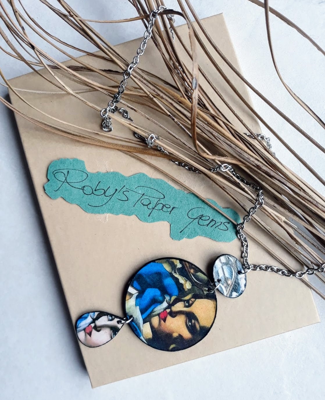 Paper Pendant Jewelry Pendant Paper Art Paper Pendant Etsy