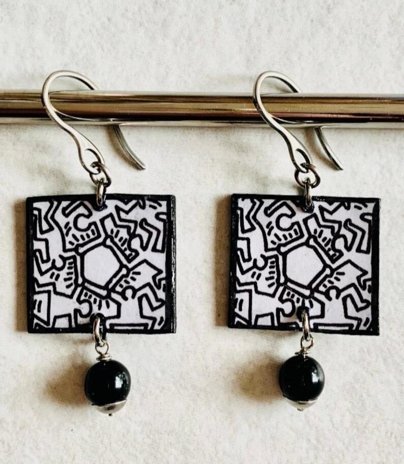Statement 80s Keith Haring Style Eco-friendly Unisex Gift Pop