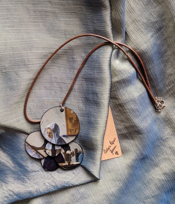 Jan Vermeer Paper Pendant Jan Vermeer Paper Pendant Jewelry Etsy