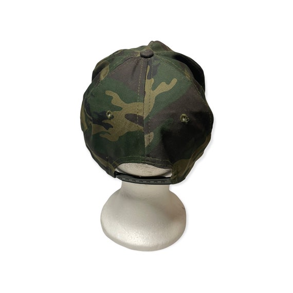 VTG 90s Nissun Marines USMC Army Camo Snapback Ha… - image 4