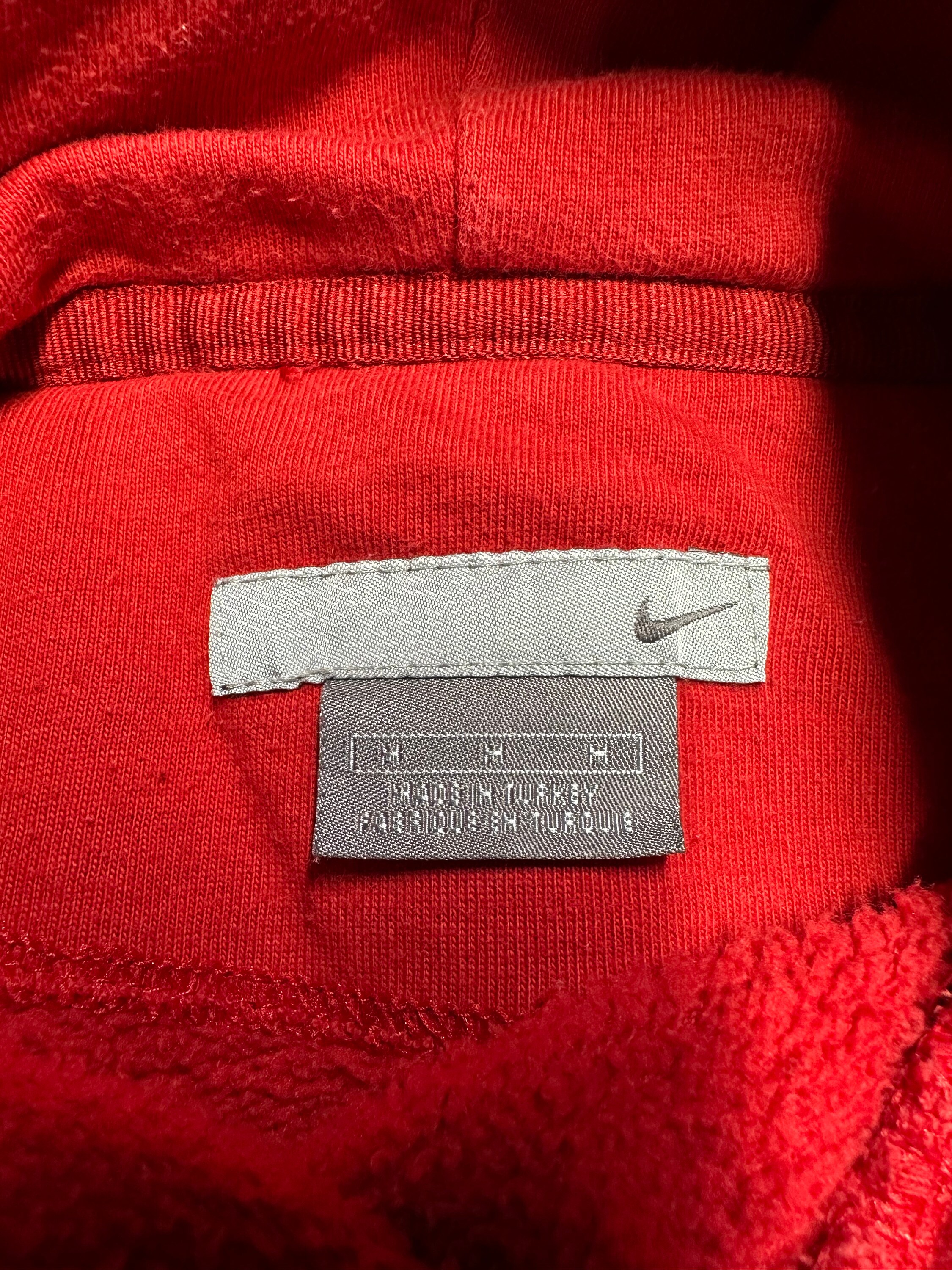 VTG 90s 00s Nike Basketball Red Center Swoosh Hoodie