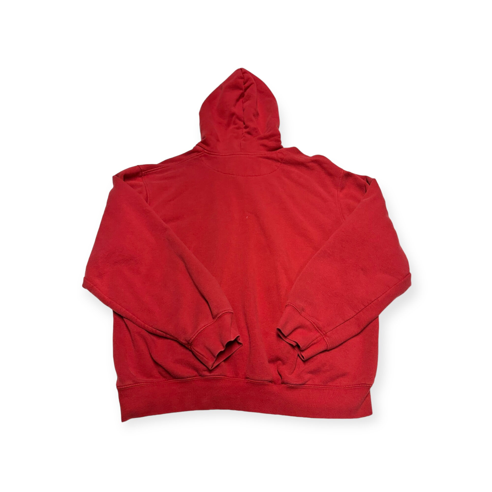 トップス 90s 00s NIKE BASKETBALL SWEATSHIRT VTG 90s 00s Nike Basketball Red Center Swoosh Hoodie