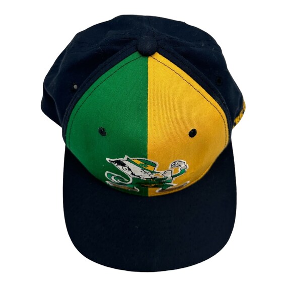 Vintage Starter Notre Dame Pinwheel Hat Cap Snapback Green  display picture 3