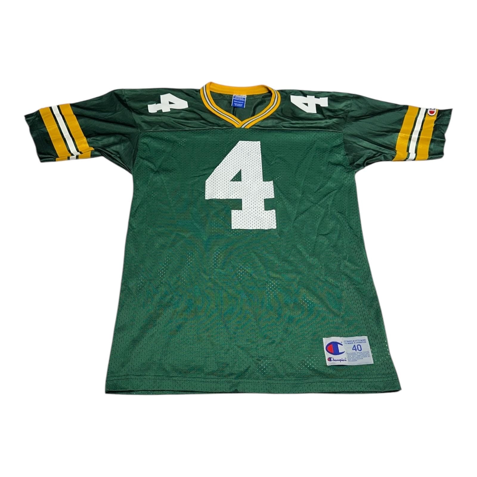 Vintage Champion Brett Favre Jersey Mens Size 40 Green Bay Packers