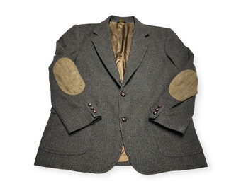VTG Men's Pendleton Blazer Brown Wool Western Yoke Sport Coat USA Made Size 44