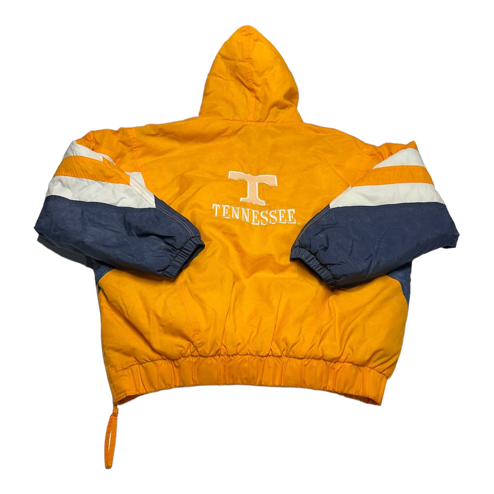 VTG 90s NG Tennessee Volunteers Vols Hooded 1/2 Zip Puffer Jacket