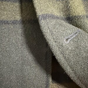 Vintage Pendleton Wool Shirt Jacket Men Sz L Green Plaid Long Sleeve Heavyweight image 3