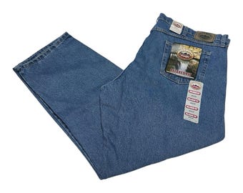 Vintage Wrangler Blue Ridge Jeans Mens Sz 46x30 Relaxed Fit Straight Leg NWT