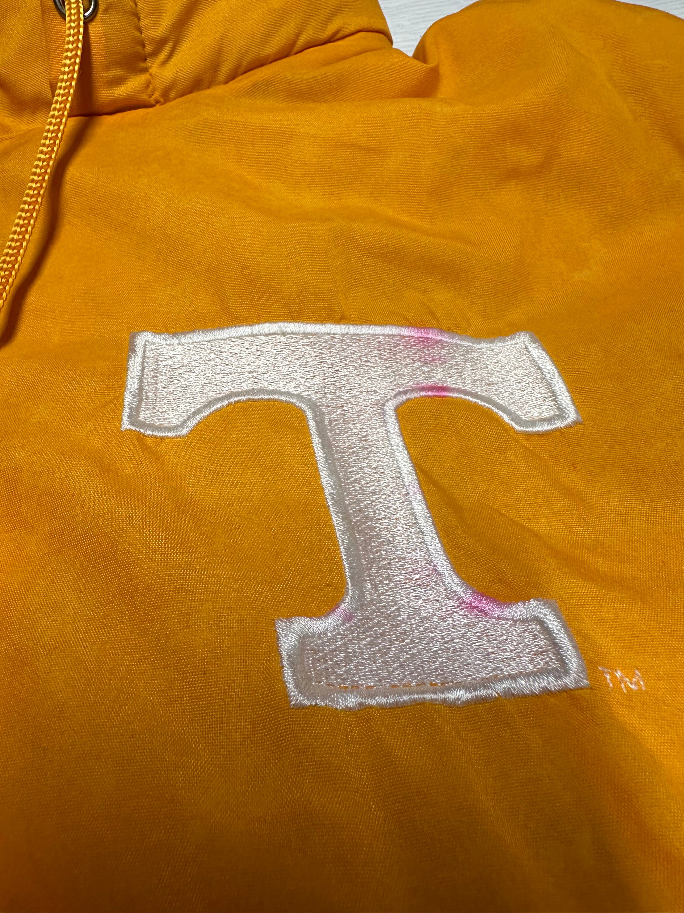 VTG 90s NG Tennessee Volunteers Vols Hooded 1/2 Zip Puffer Jacket