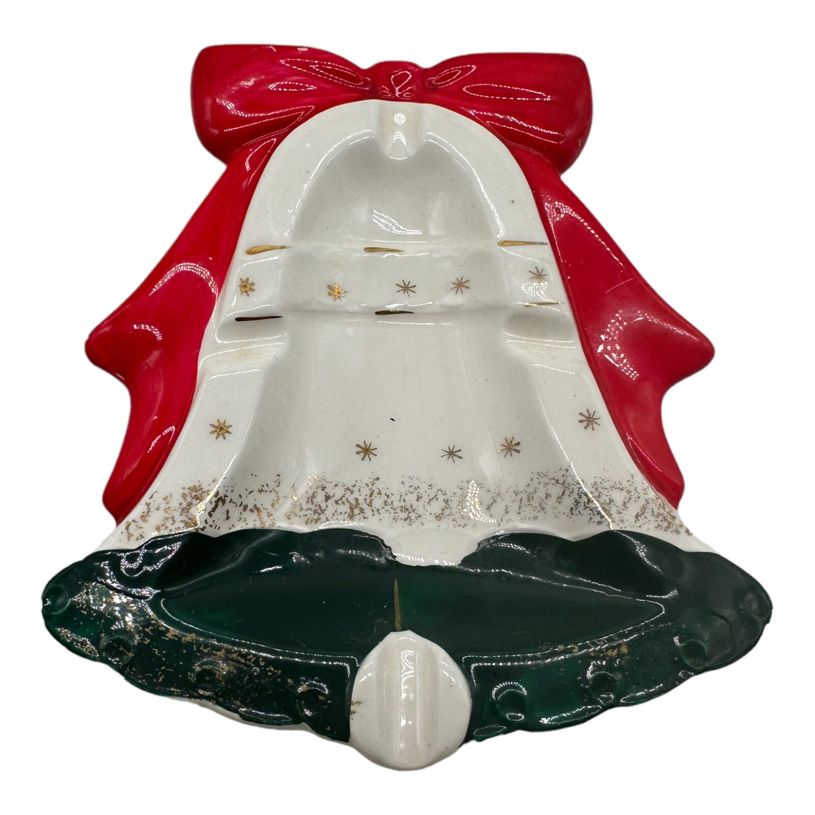 なつやさいぽしぇっと３点せっと VTG 1950's Christmas Bell Ashtray Trinket Dish Japan 5.5
