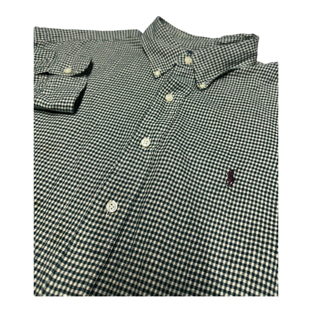 Ralph Lauren BLAIRE long sleeve button down check shirt men's size L / eaa515461