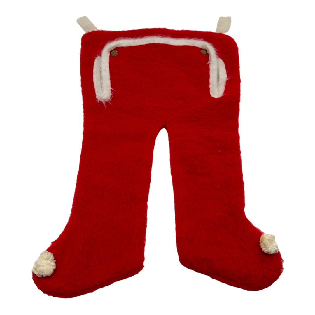 Vintage Santa Claus Pants Long Underwear Christmas Stocking Etsy