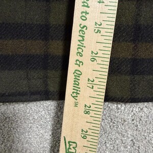 Vintage Pendleton Wool Shirt Jacket Men Sz L Green Plaid Long Sleeve Heavyweight image 8