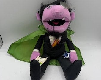 Vintage Applause 14" Sesame Street The Count Stuffed Animal Vampire Plush 14005