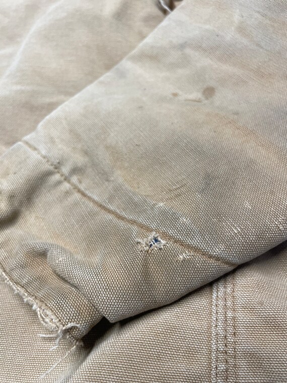 VTG Men's Carhartt Canvas Blanket Lined Button Up… - image 6