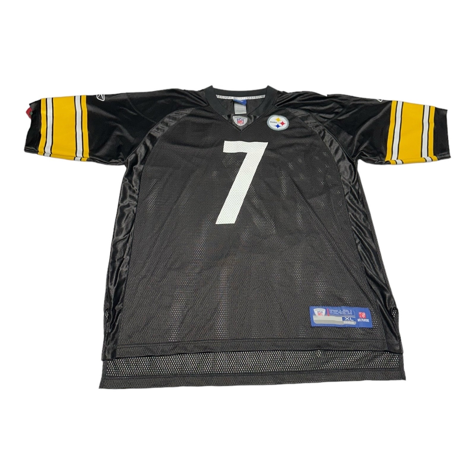 Reebok Ben Roethlisberger Jersey Mens XL Black Pittsburgh Steelers
