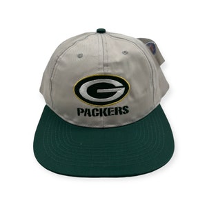VTG 90s Green Bay Packers Edge Pro Gel NFL Football Snapback Hat Cap NWT New