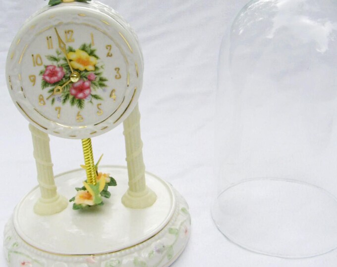 Beautiful Vintage Clock From the 2000s Porcelain Table Clock ...