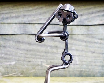 BRUBAKER Screw Man Motard - Figurine Métal Artisanale Pour Passionnés De Moto