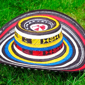 Colombiaanse handgemaakte gekleurde hoed Sombrero Sinuano vueltiao Caña pijl 19 ronden Vueltas-hoed mannen vrouwen speciaal cadeau traditionele westernhoed