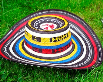 Colombian Handmade Colored Hat Sombrero Sinuano vueltiao Caña Arrow 19 Laps Vueltas Hat Men Women Special Gift Tradicional Western Hat