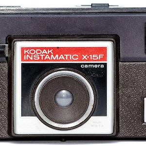 Vintage Kodak Instamatic X-15F Camera con Visor Kodak Instamatic X-15F con Lente F11 de 43 mm, Like New