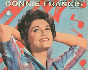 Płyta winylowa Connie Francis Sing Along LP, oryginalne wydanie z 1961 r.